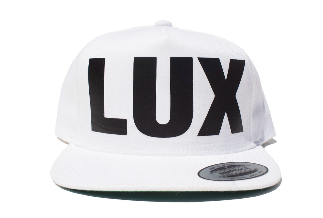 LUX LOGO SNAPBACK (WHITE/BLACK)