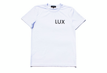 Load image into Gallery viewer, LUX LOGO TEE (WHITE/BLACK)
