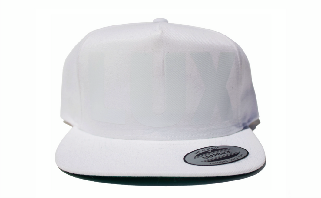 LUX LOGO SNAPBACK (WHITE/WHITE)