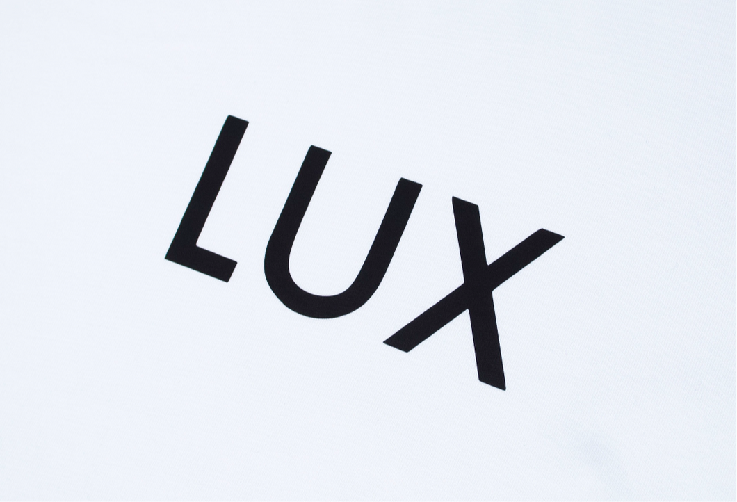 LUX LOGO TEE (WHITE/BLACK)