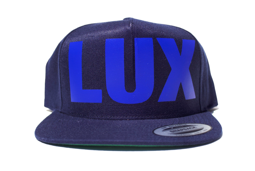 LUX LOGO SNAPBACK (NAVY/ROYAL)