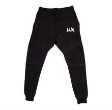 Load image into Gallery viewer, LUX LOGO SWEATPANTS (BLACK/WHITE)
