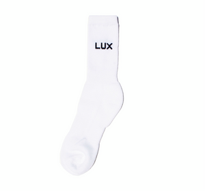 LUX LOGO SOCK (WHITE/BLACK)