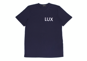 LUX LOGO TEE (NAVY/WHITE)